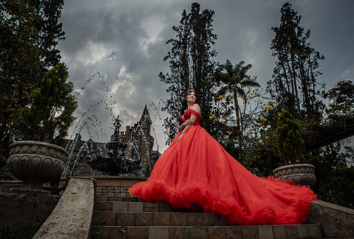 Fotógrafo de quinceañeras Medellín Museo El Castillo