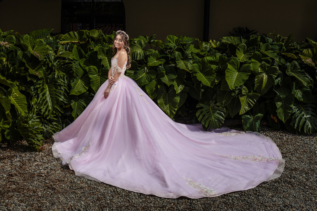 Elegant quinceañera portrait celebrating this unforgettable milestone.
