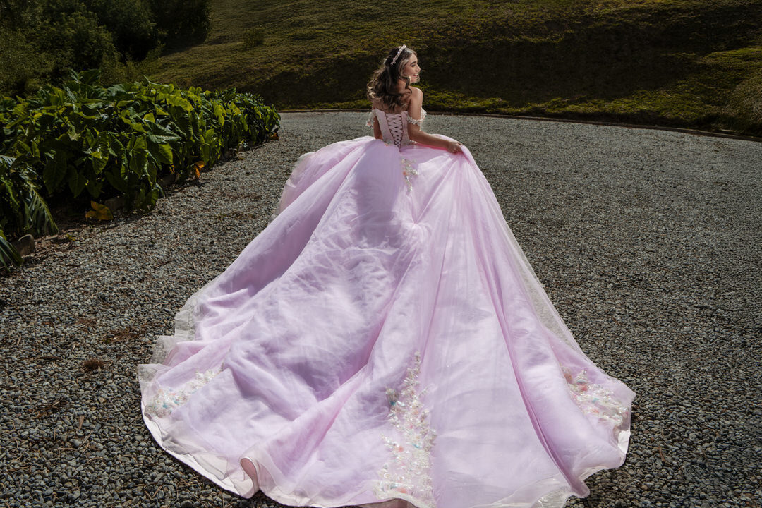 Elegant quinceañera portrait celebrating this unforgettable milestone.
