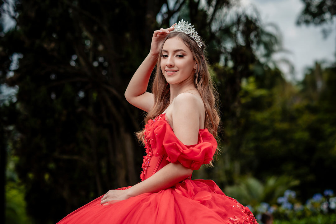 Fotografía de quince años en uno de los lugares más emblemáticos de Medellín.