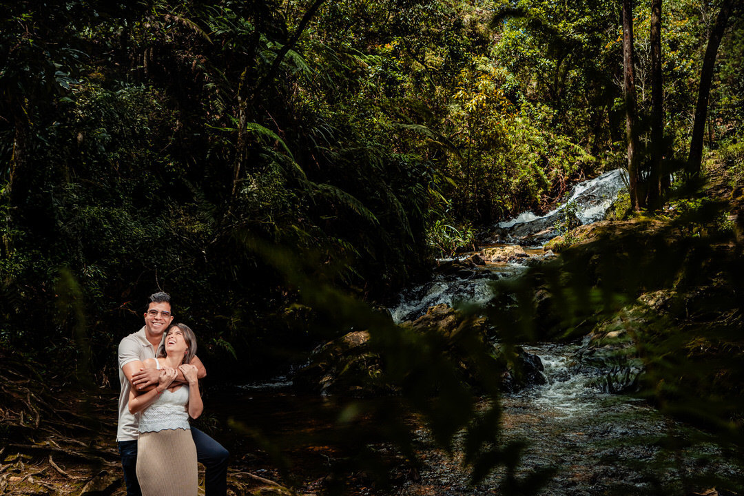 Romantic engagement photos capturing genuine love and connection.