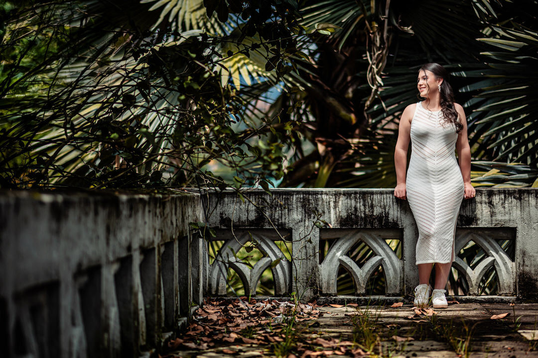 Quinceañera photo session at Museo El Castillo in Medellín.
