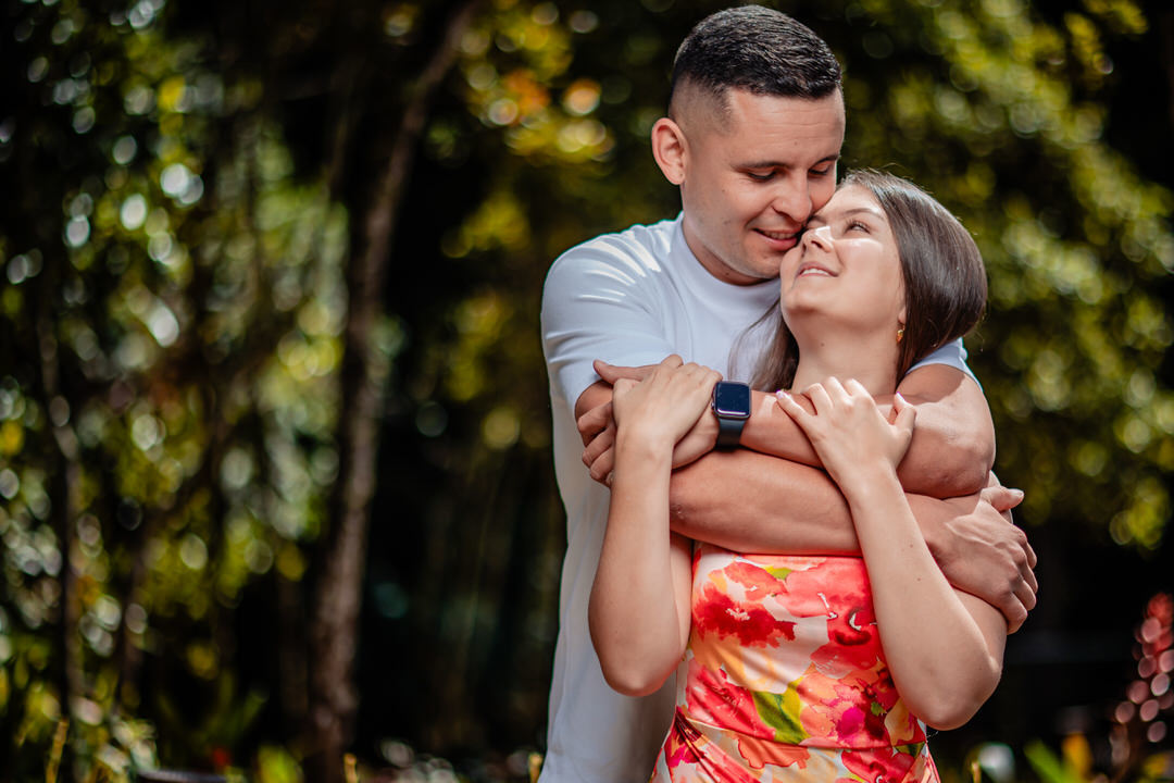 Fotografía de compromiso de antes de su matrimonio.