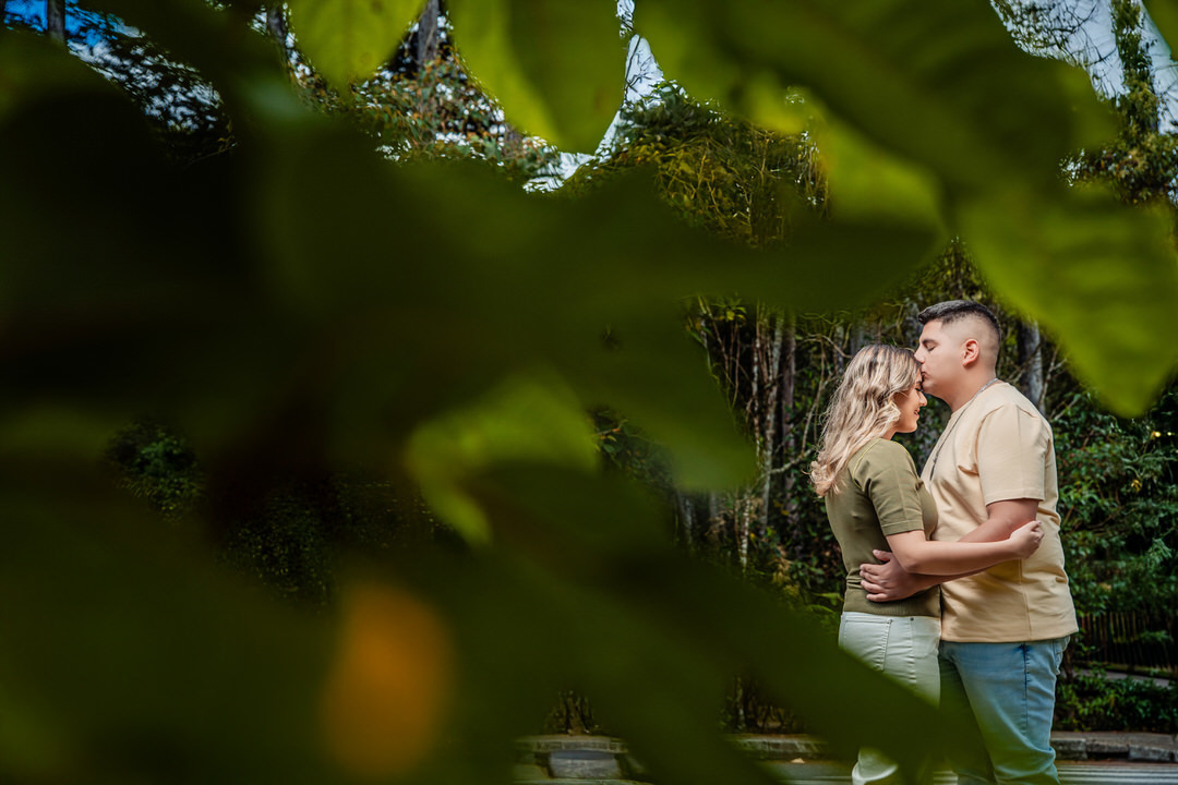 Romantic engagement photos capturing genuine love and connection.