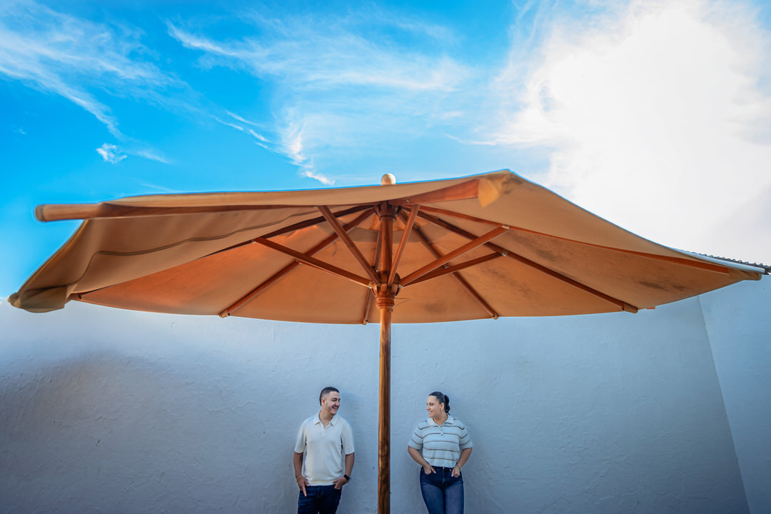 Romantic engagement photos capturing genuine love and connection.