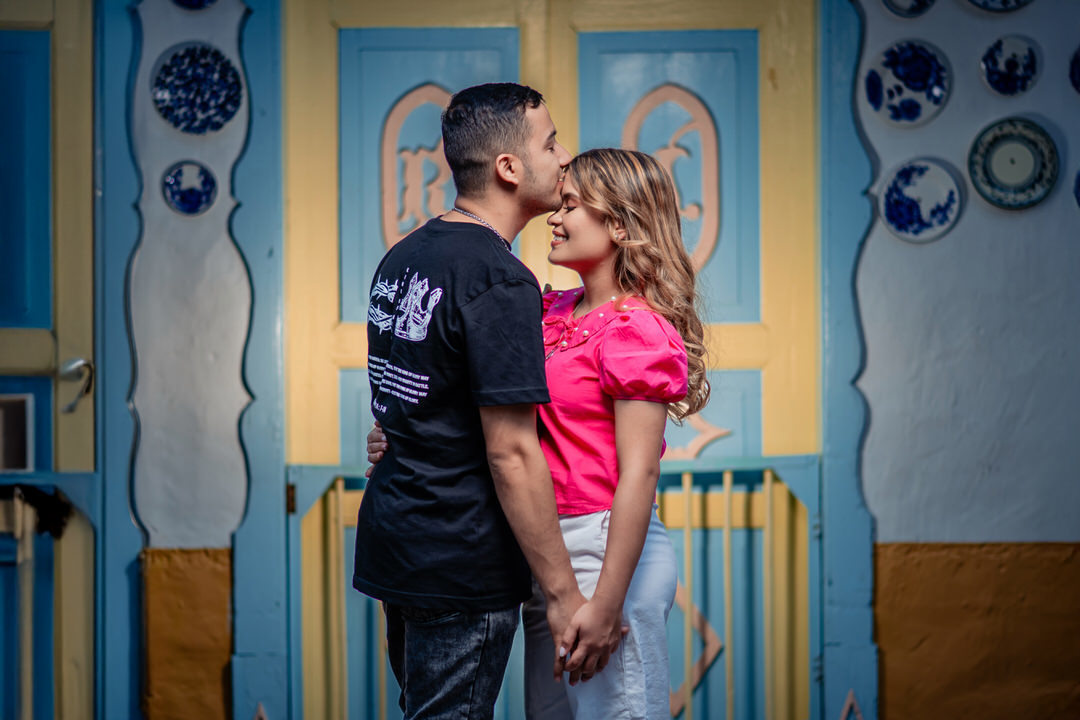 Fotografía profesional para una sesión de compromiso.