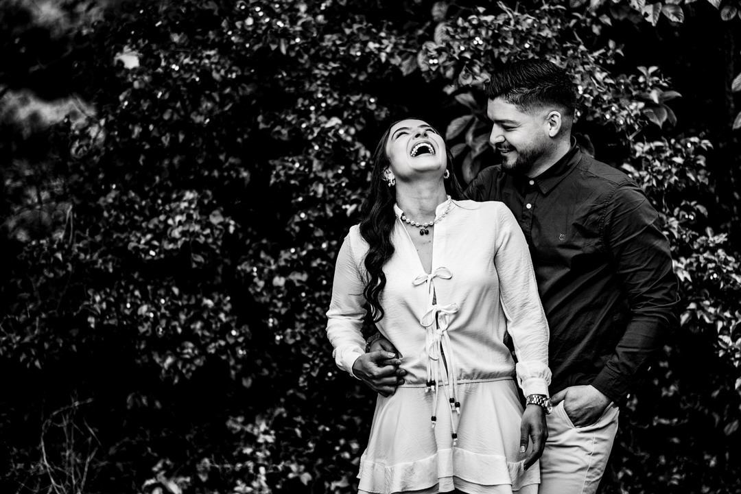 Fotografía profesional para una sesión de compromiso.