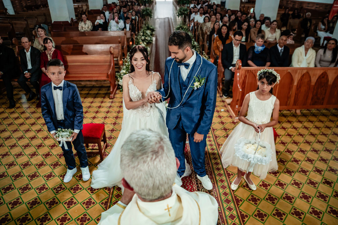Celebración del sacramento del matrimonio.