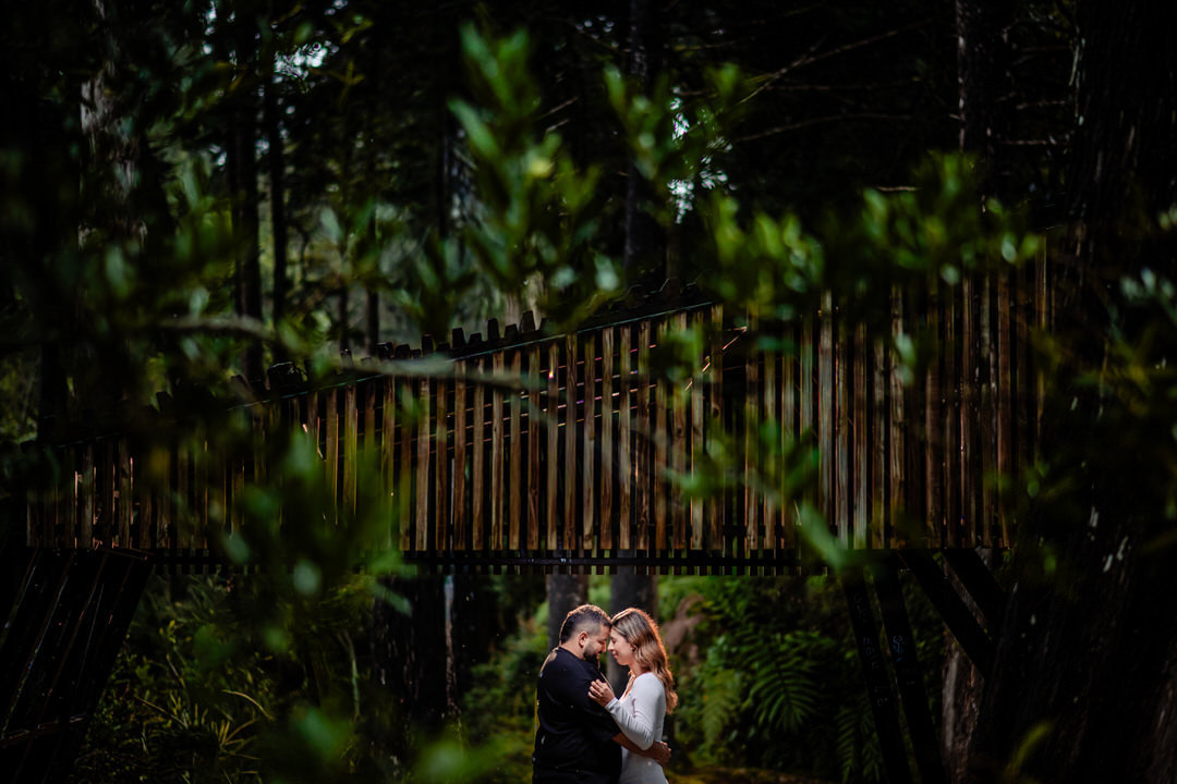 Retrato romántico de una pareja durante su sesión preboda.