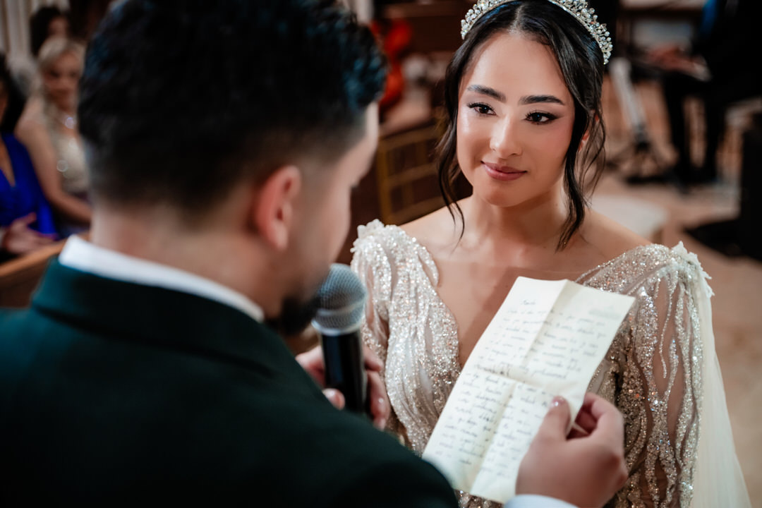Celebración del sacramento del matrimonio.