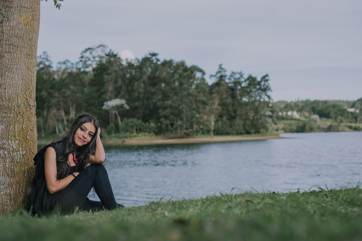 Los 15 años de Camila junto al lago del parque de Los Salados en El Retiro