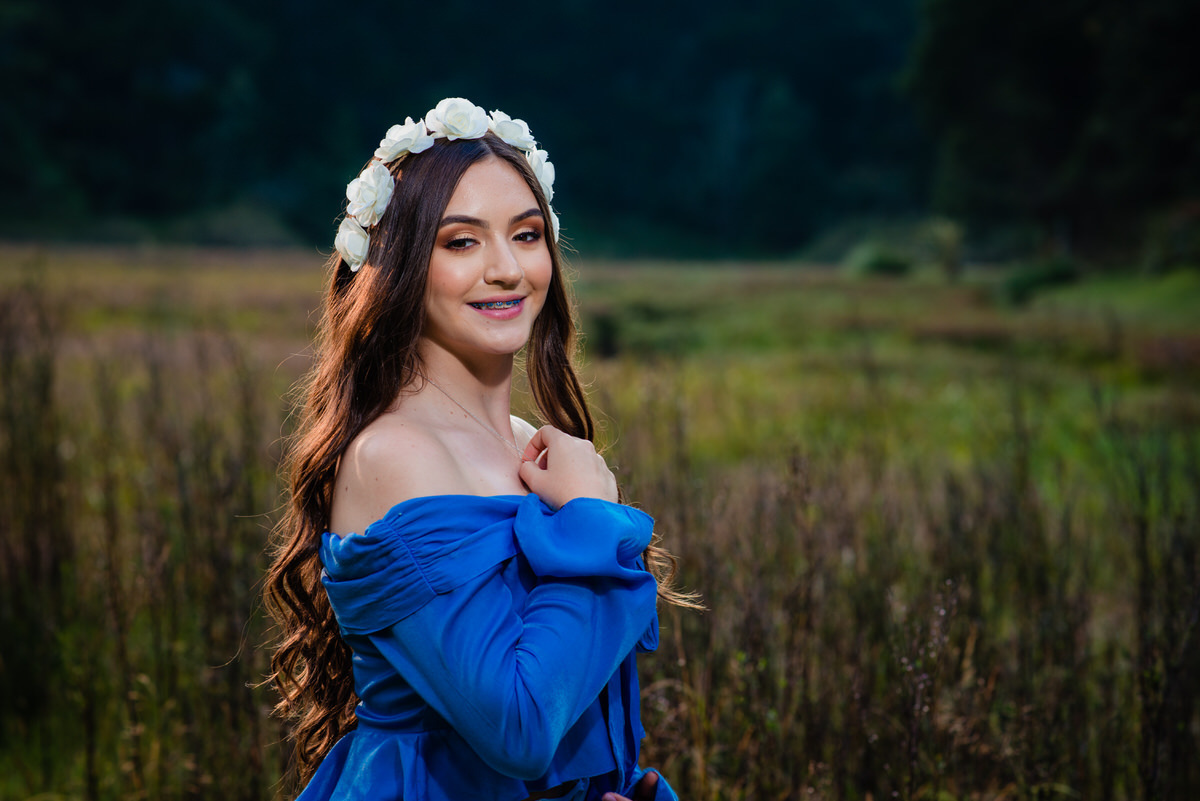 Retrato de Ximena en su sesión de quince años