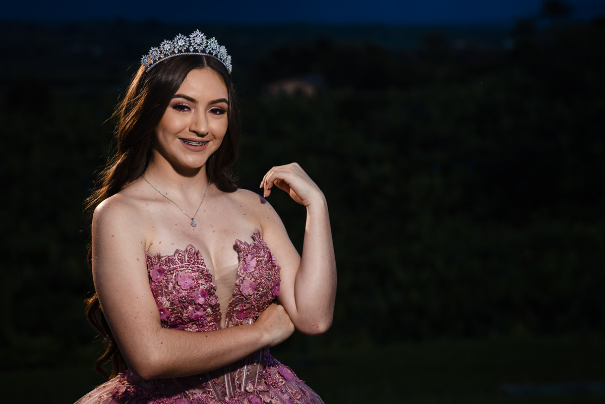 Ximena y su corona en sus 15 años