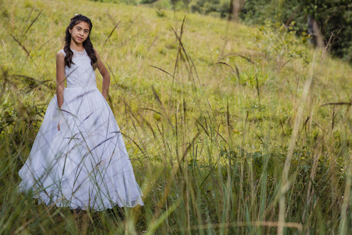 Sesión fotográfica de la Primera Comunión de Sofía