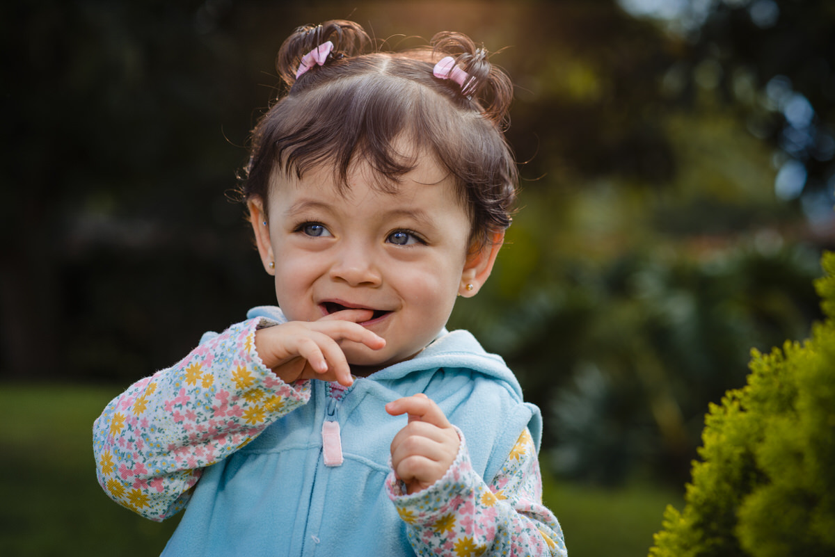 ojos azules en su primer año