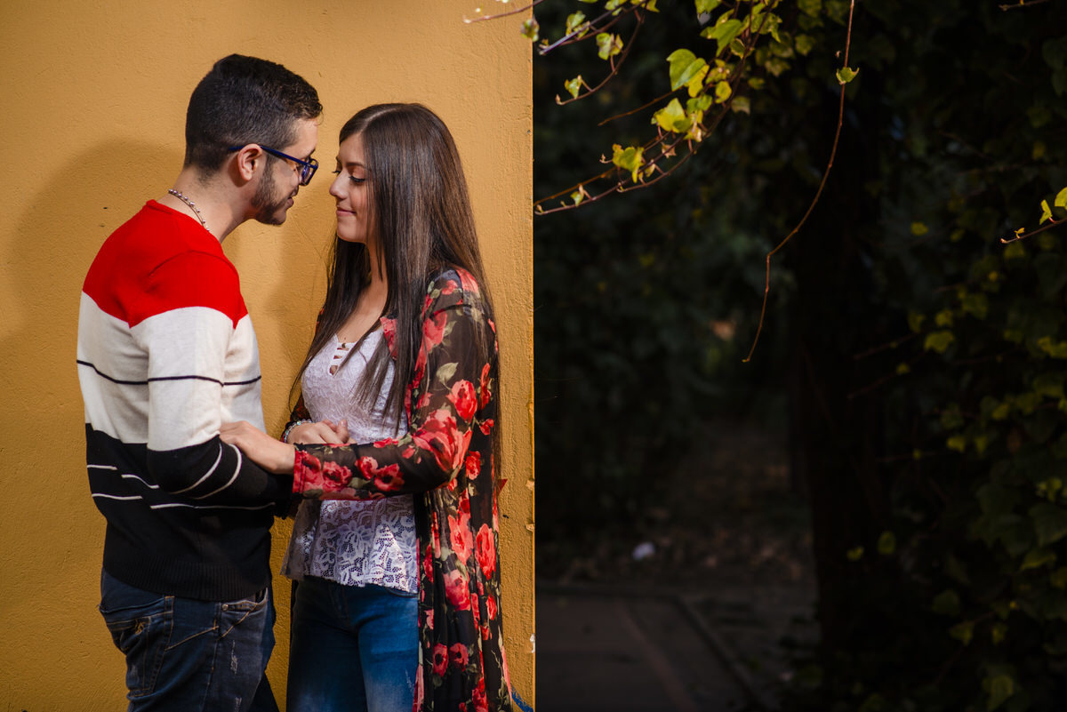 Disfrutando de la sesión preboda con Angie & Estiven