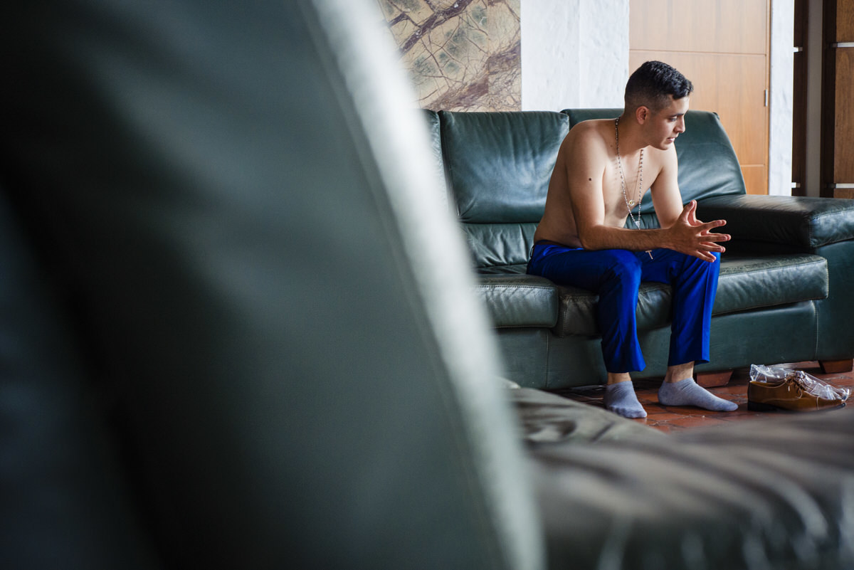 Estiven organizándose para su boda