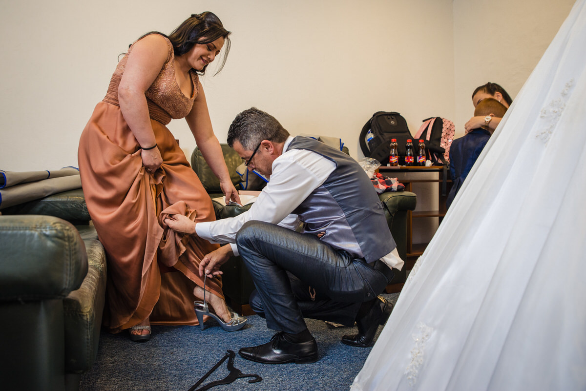 Papás de Angie en su boda