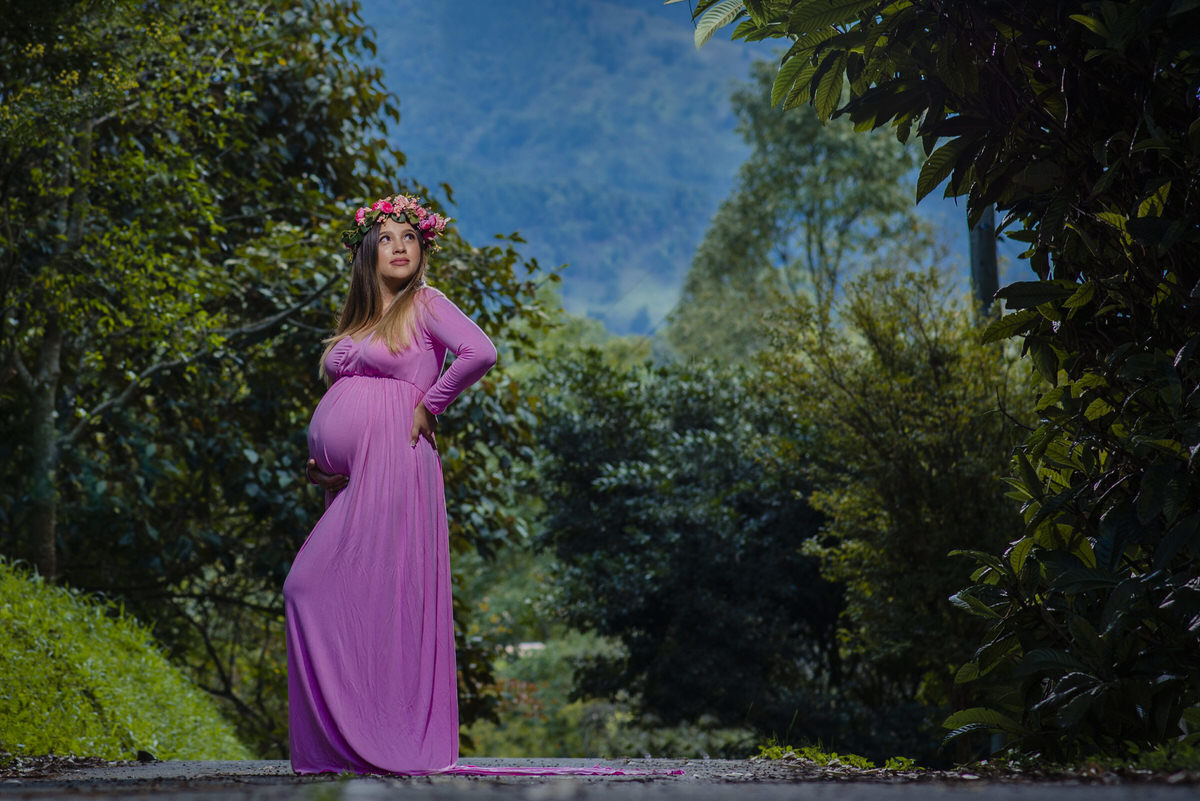 Angélica en espera de Sofía