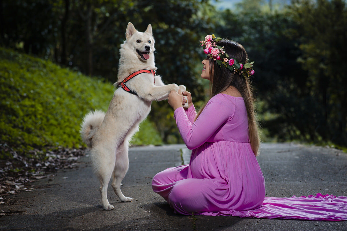 Angélica en espera de Sofía