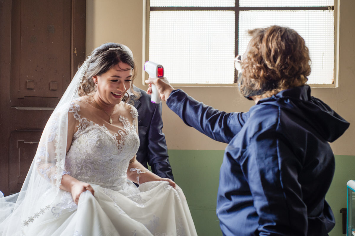 Llegada de la novia a la boda de Leidy & Javier