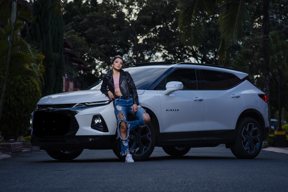 Daniela en su sesión de quinces