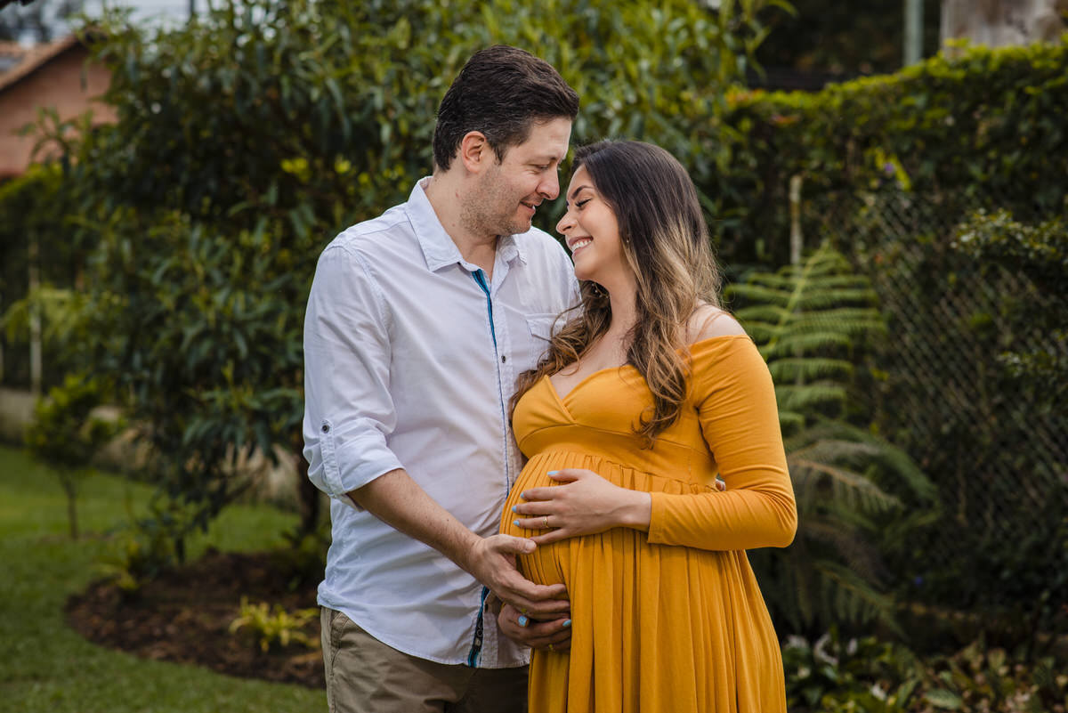 Viviana en su sesión de maternidad en espera de Isaac
