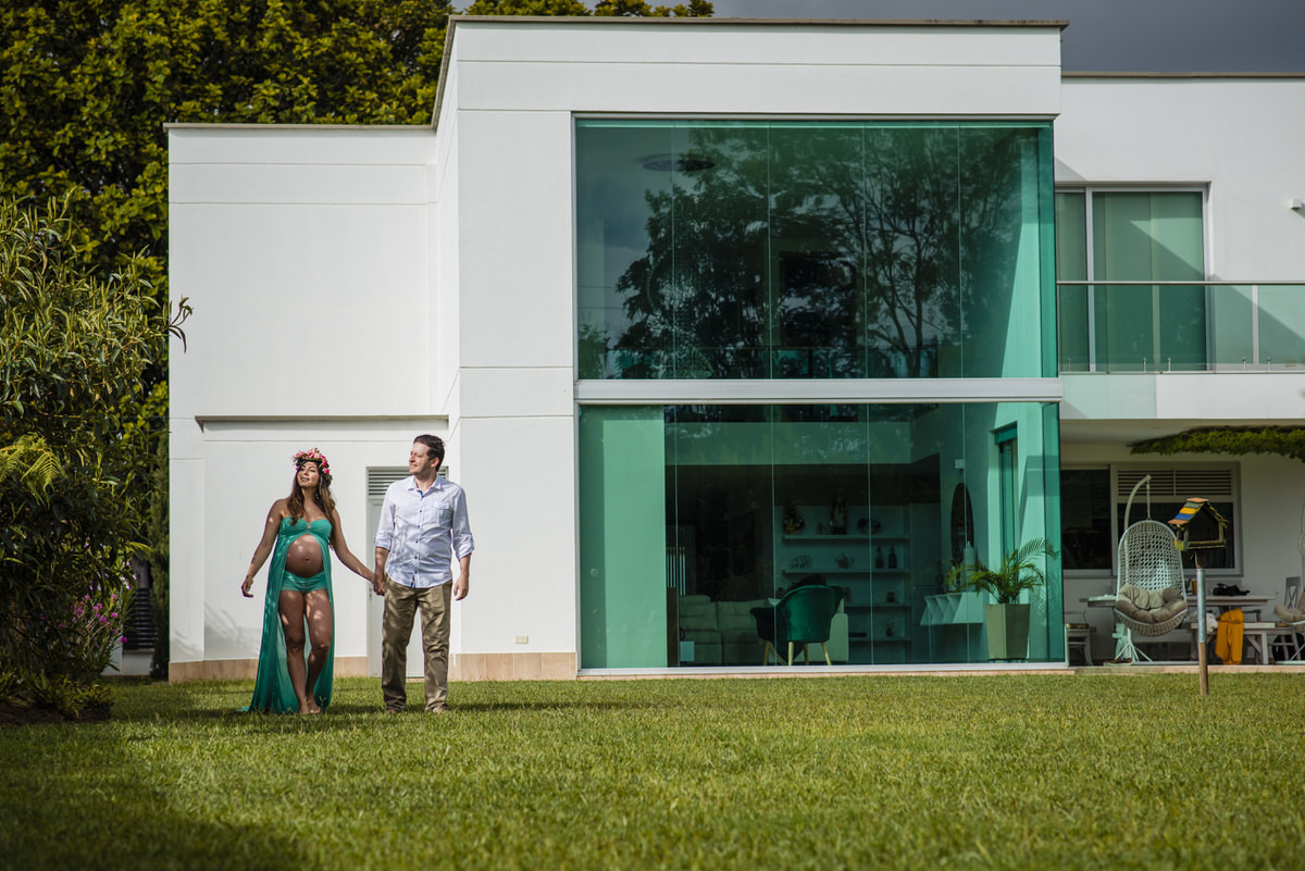 Viviana en su sesión de maternidad en espera de Isaac