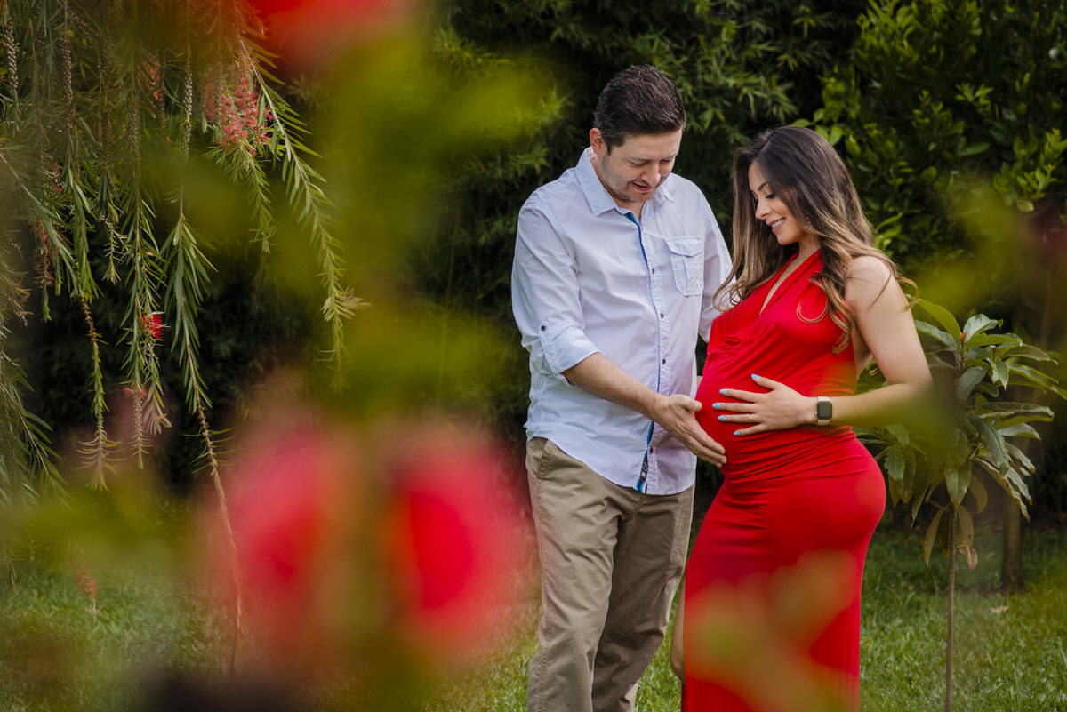 Viviana en su sesión de maternidad en espera de Isaac