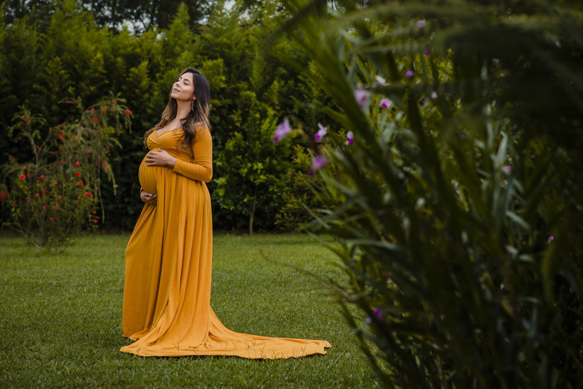 Viviana en su sesión de maternidad en espera de Isaac