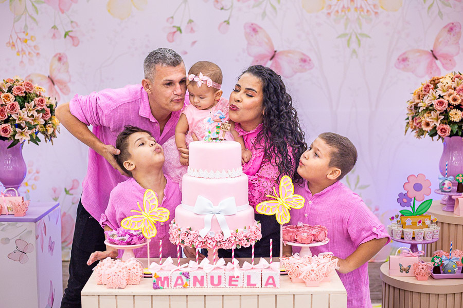 Festa infantil Manuela conta 1 mais alegria jau Pamela Trevisan