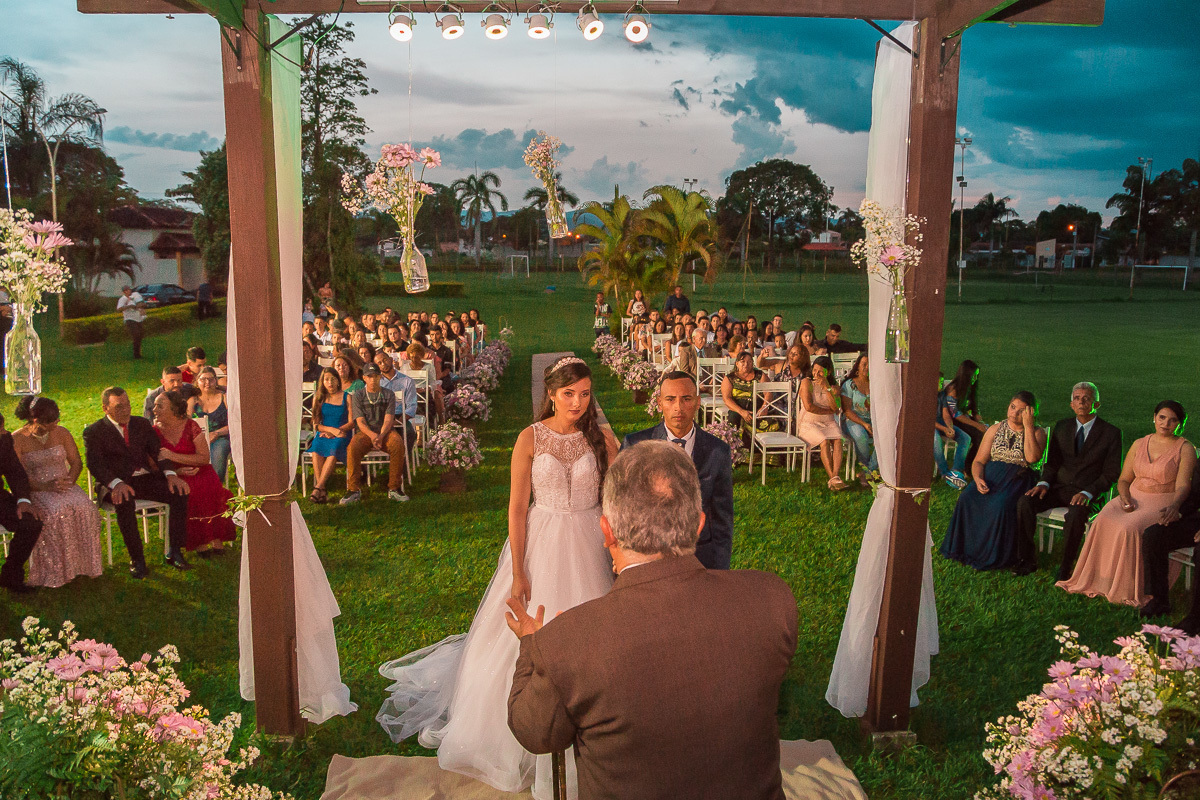 Cerimonia de Casamento no por do sol em Pindamonhangaba