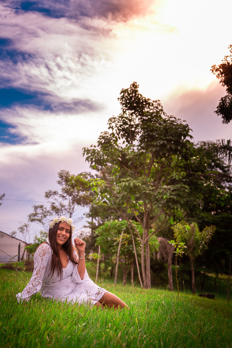 ensaio de 15 anos na cidade de pinda, ensaio no bosque da princesa