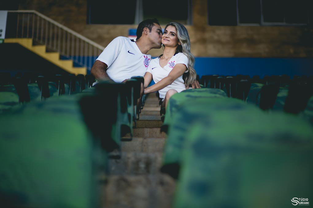 fotos pre casamento estadio de futebol corintians