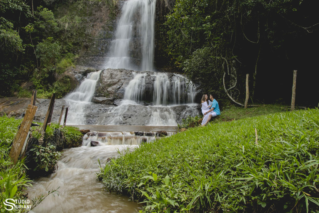 fotos pre casamento na cachoeira