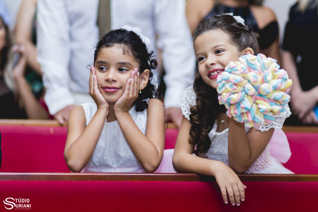 daminhas encantadas com o casamento da jéssica e marcos paulo