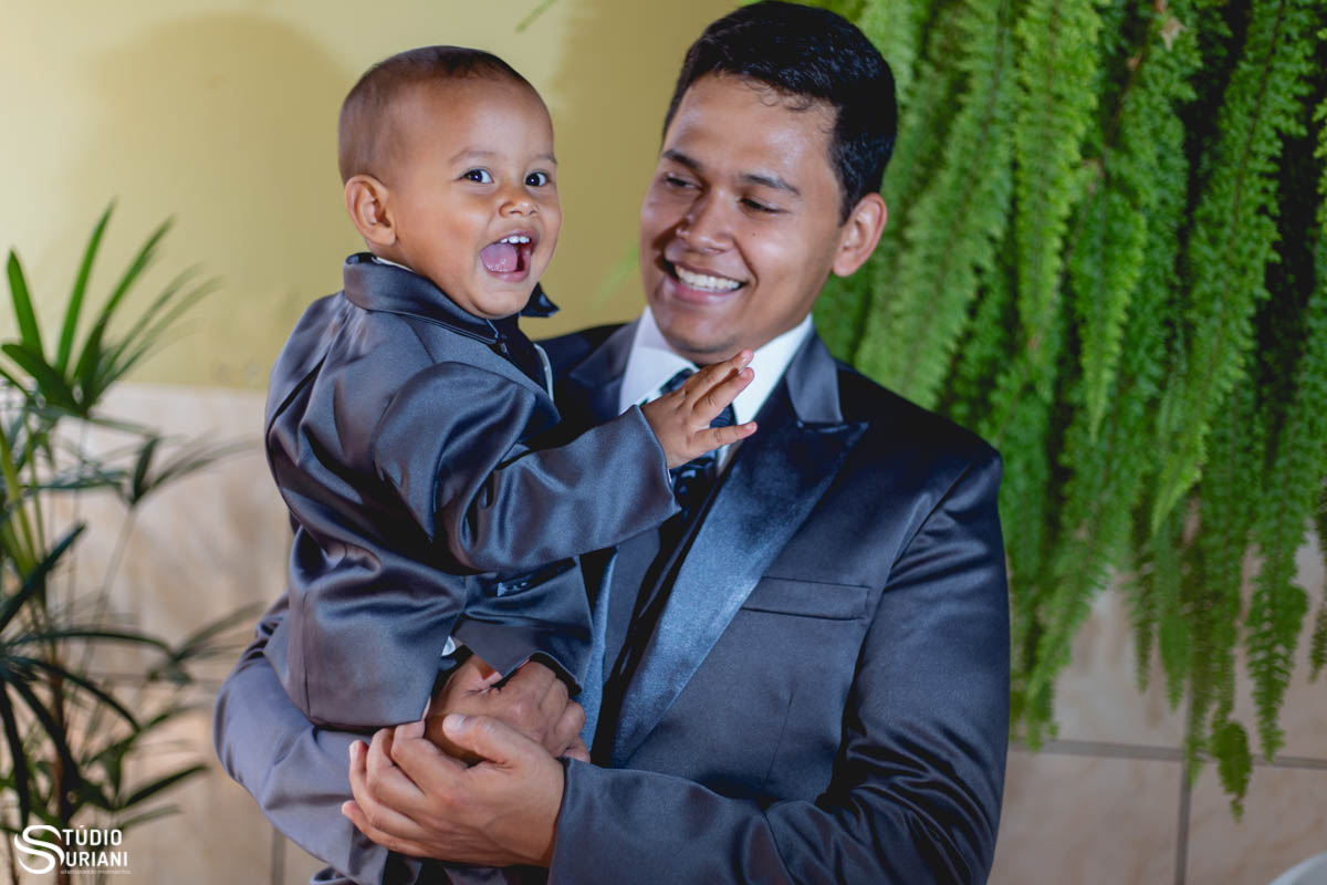 noivo com filho antes do casamento
