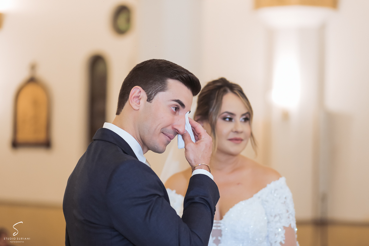 Choro sincero do noivo 