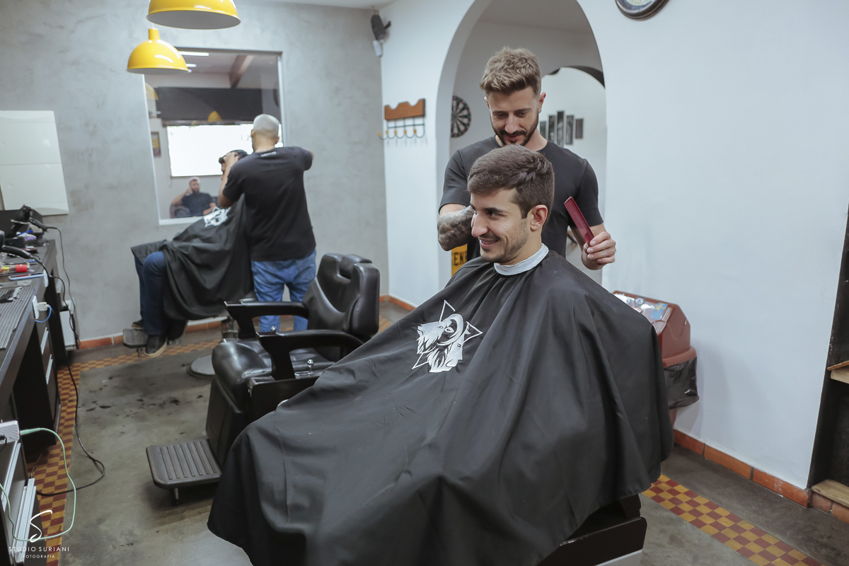 Barbearia Leão carneiro para noivos 