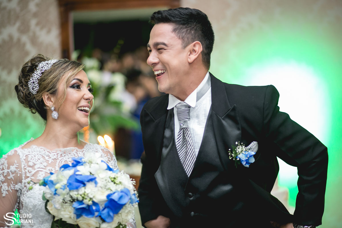 buque de flores azuis