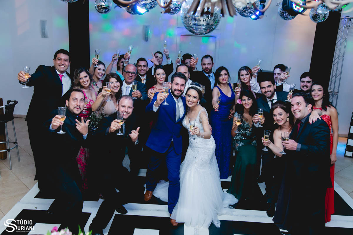 brinde com os padrinhos