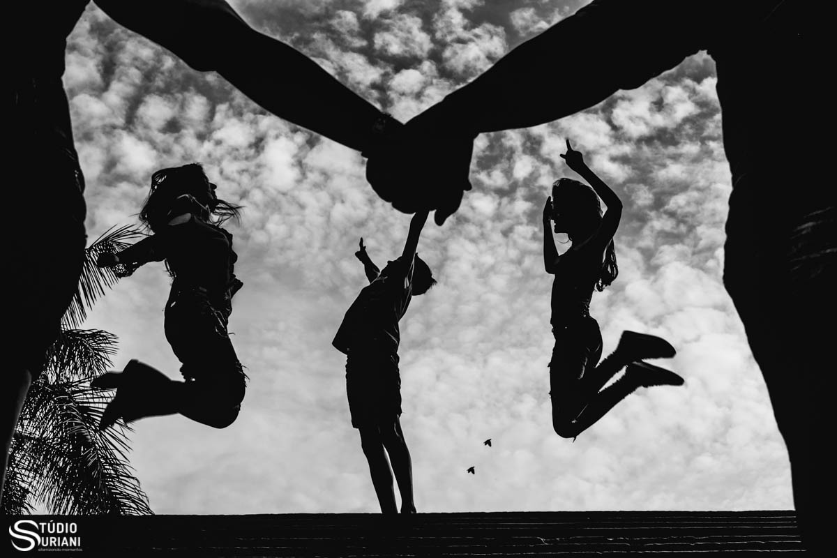 fotos divertidas com a familia