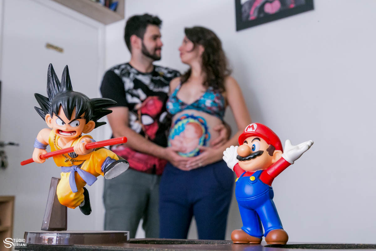 Ensaio fotográfico com coisas que o casal adora