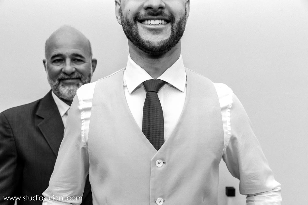 Making of noivo com o pai