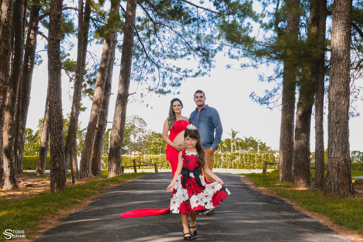 Ensaio gestante com linda filha