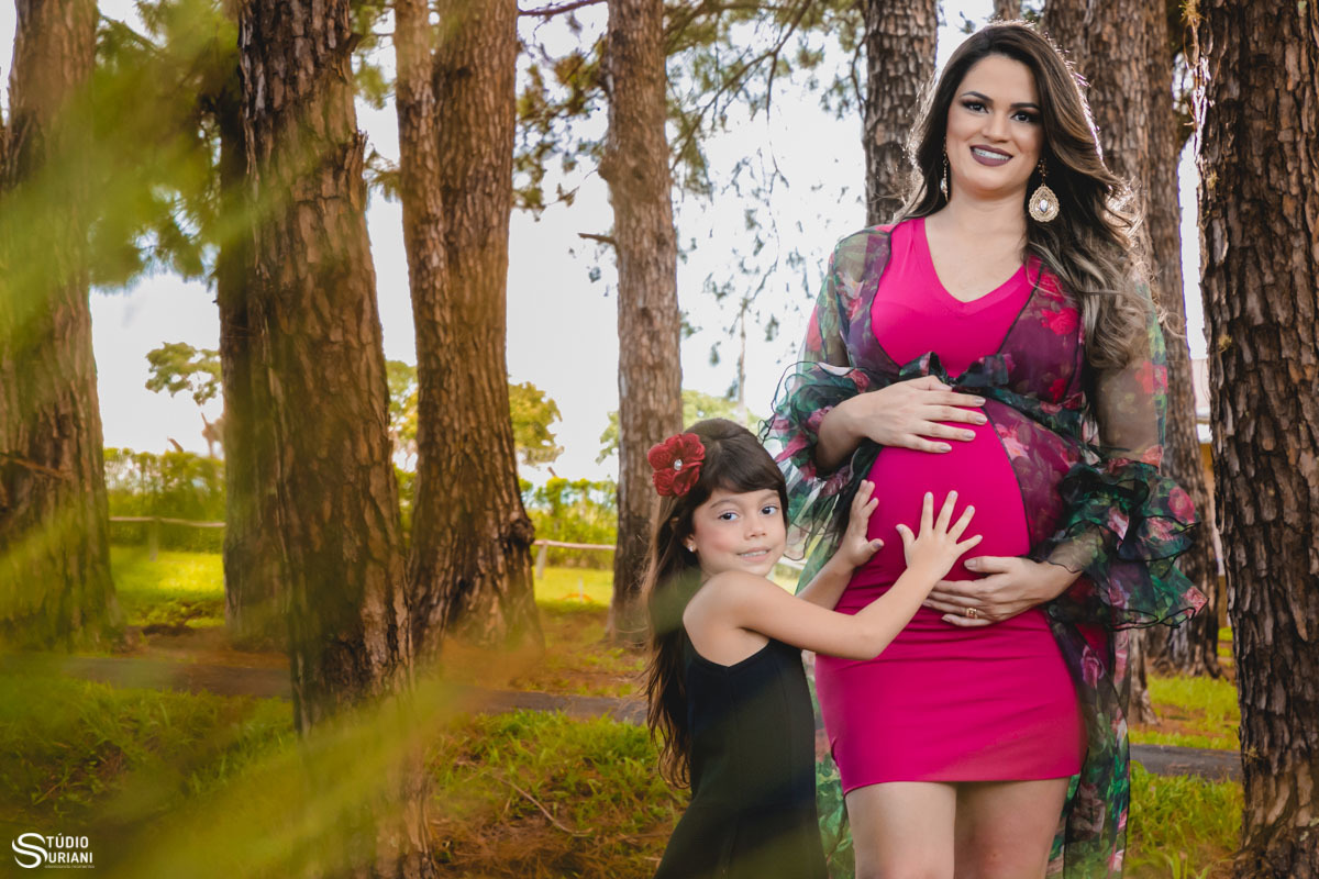 ensaio gestante com família