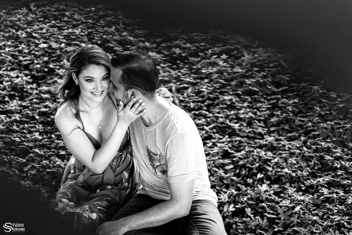 Fotografia preto e branco de casamento