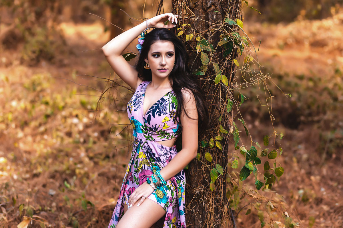 Foto em paisagem seca em período de estiagem em Uberlandia 