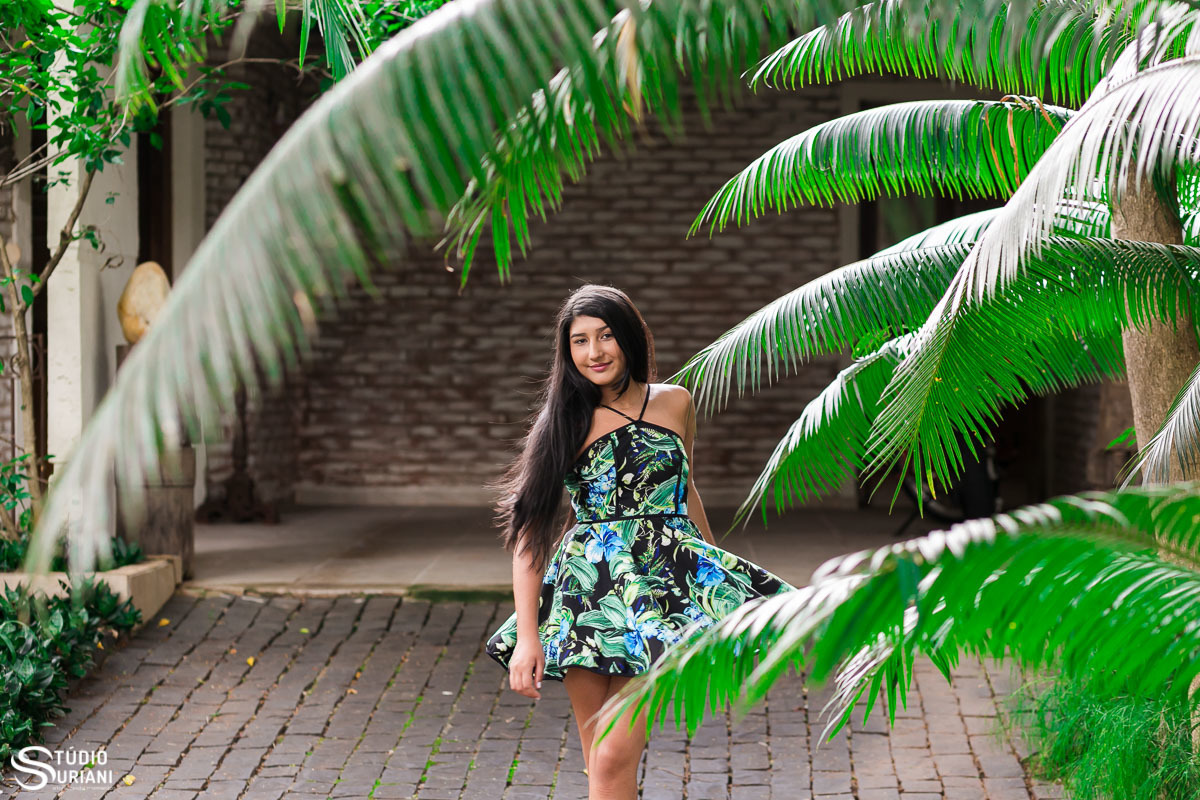 Folhagem dos coqueiros vira moldura para fotografia criativa do fotógrafo Rogério Suriani de Uberlândia 