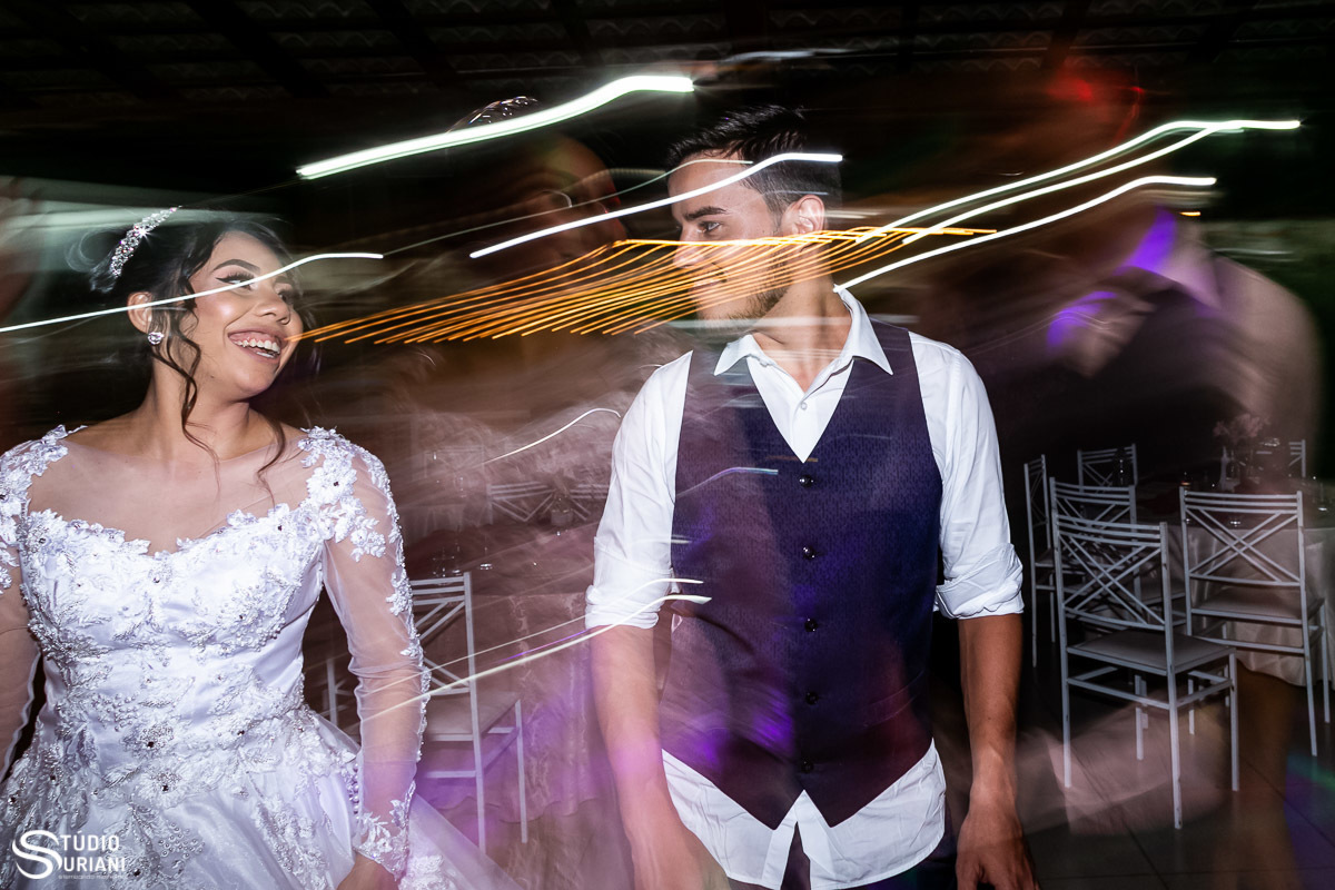 Baixa velocidade foto de casamento 